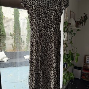 Limited America Black and White vintage Maxi Dress